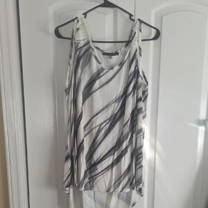 Rose & Olive Black and White Tank Top